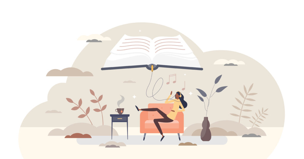 listening to audiobook