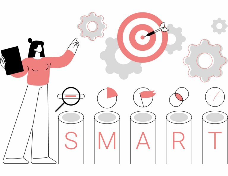 woman setting SMART goals