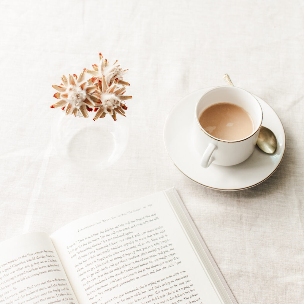 reading with some tea