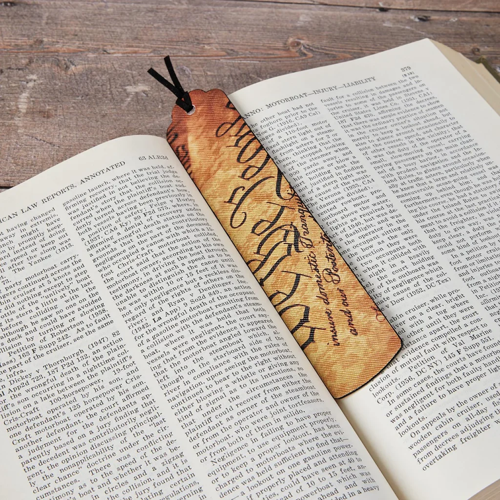Constitution bookmark from Levenger