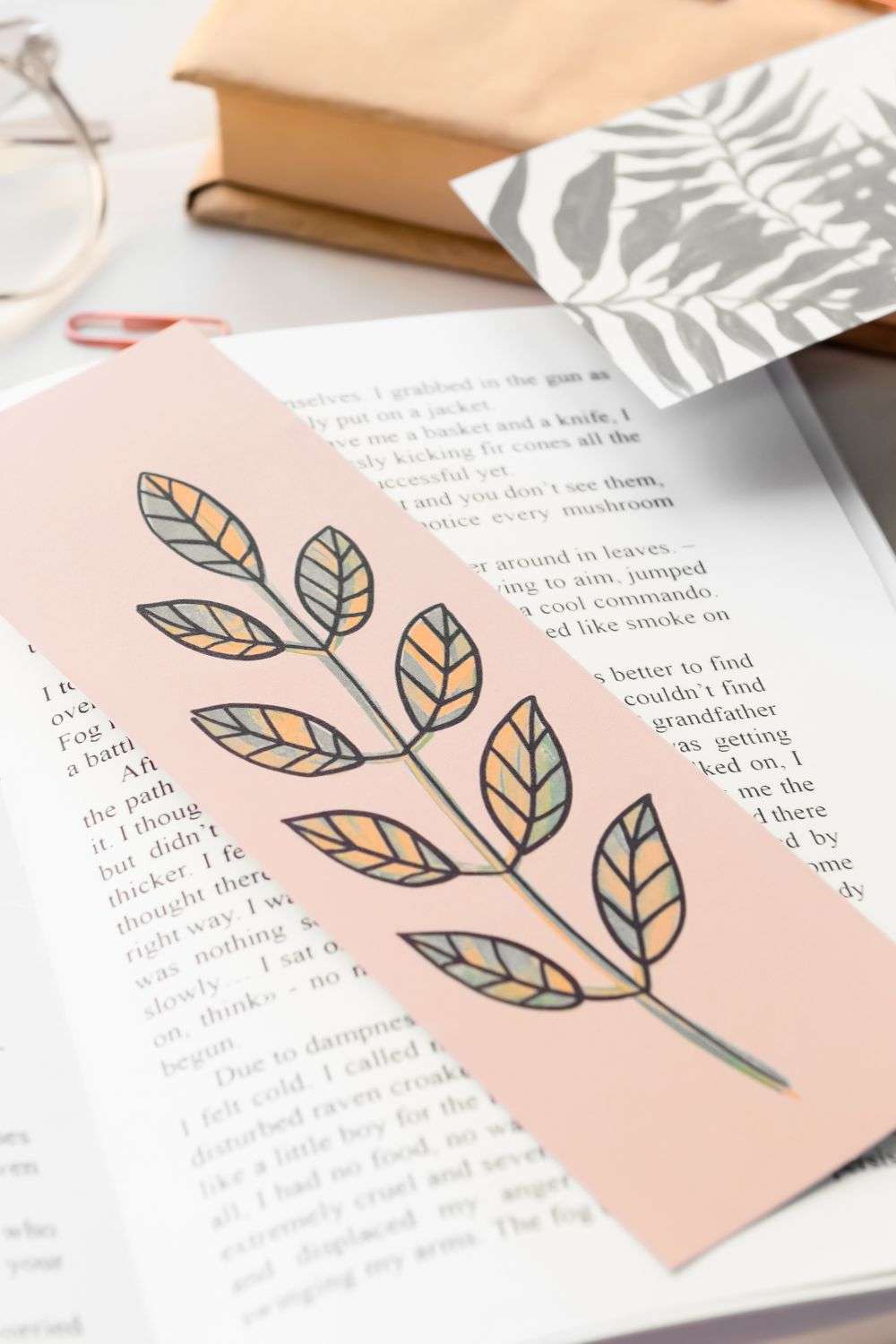 book mark laying on a book